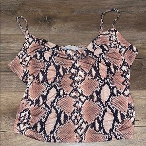 urban outfitters snake skin tank